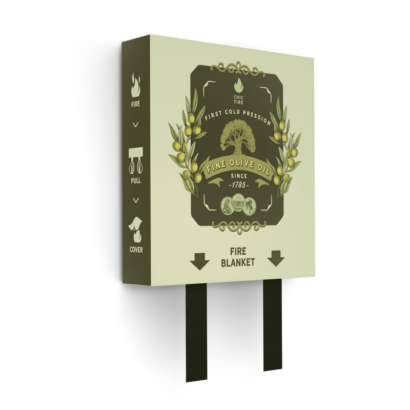 CHIC FIRE - Olive Oil Design Fire Blanket