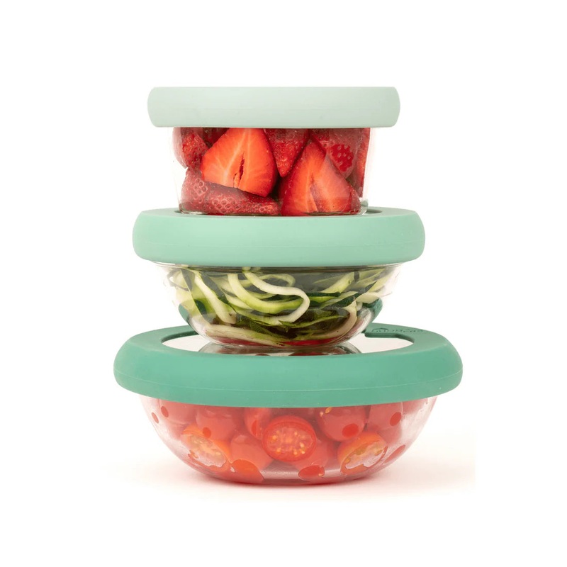 Food Storage Lids - Set of 3 - Green