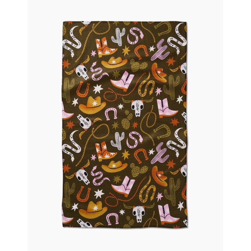 Geometry - Wild Cowboy Tea Towel
