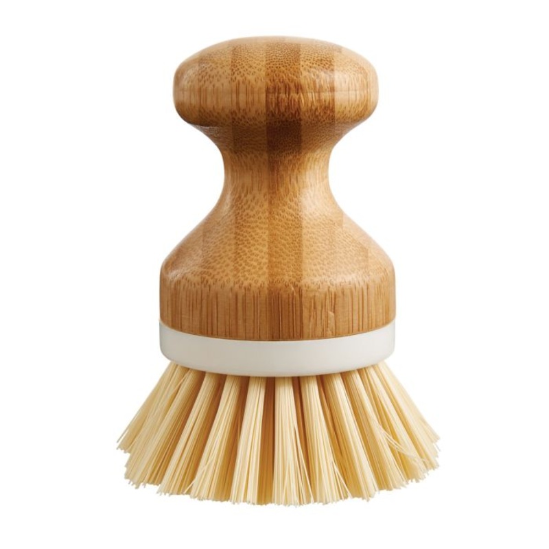 Kitchen Bamboo Handle Dishwashing Vegetable Brush