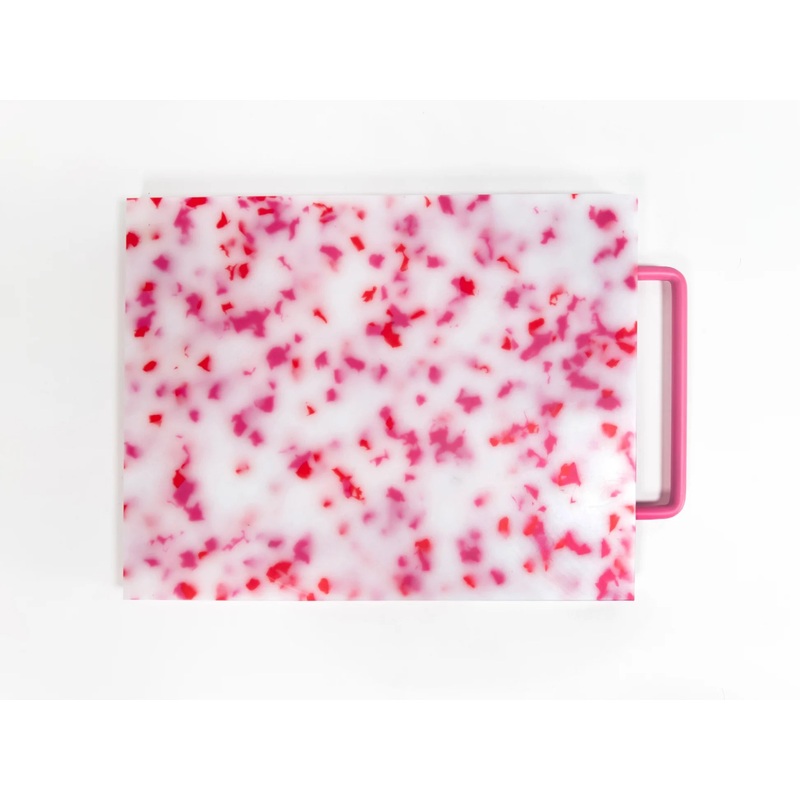 Large Cutting Board - Pink and White