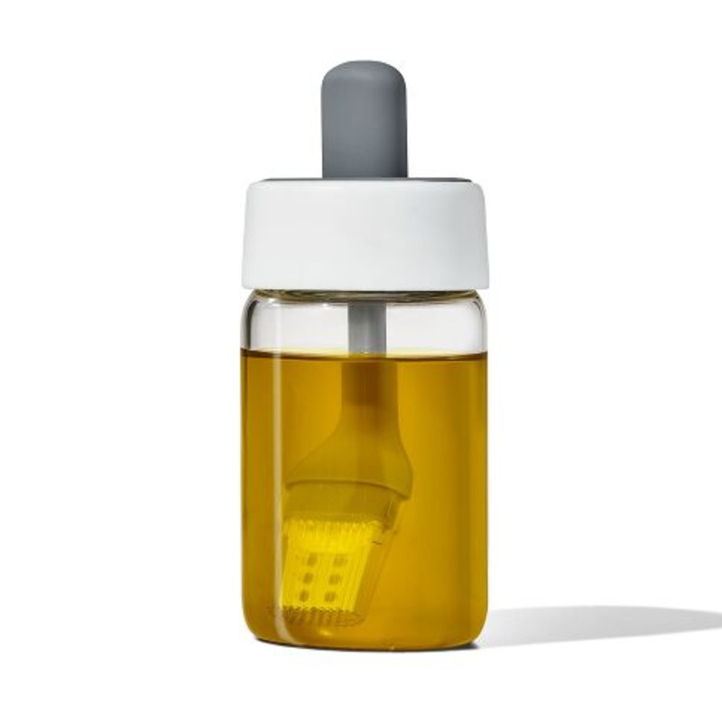 OXO - Glass Oil Bottle and Silicone Brush Set