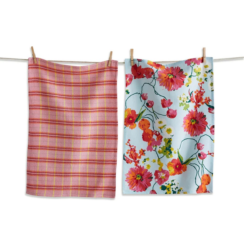 Spring Floral Dishtowel Set