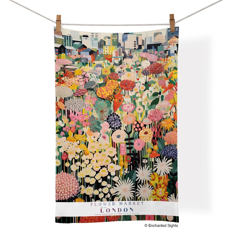 Wekshoppe - Kitchen Tea Towel - Flower Market