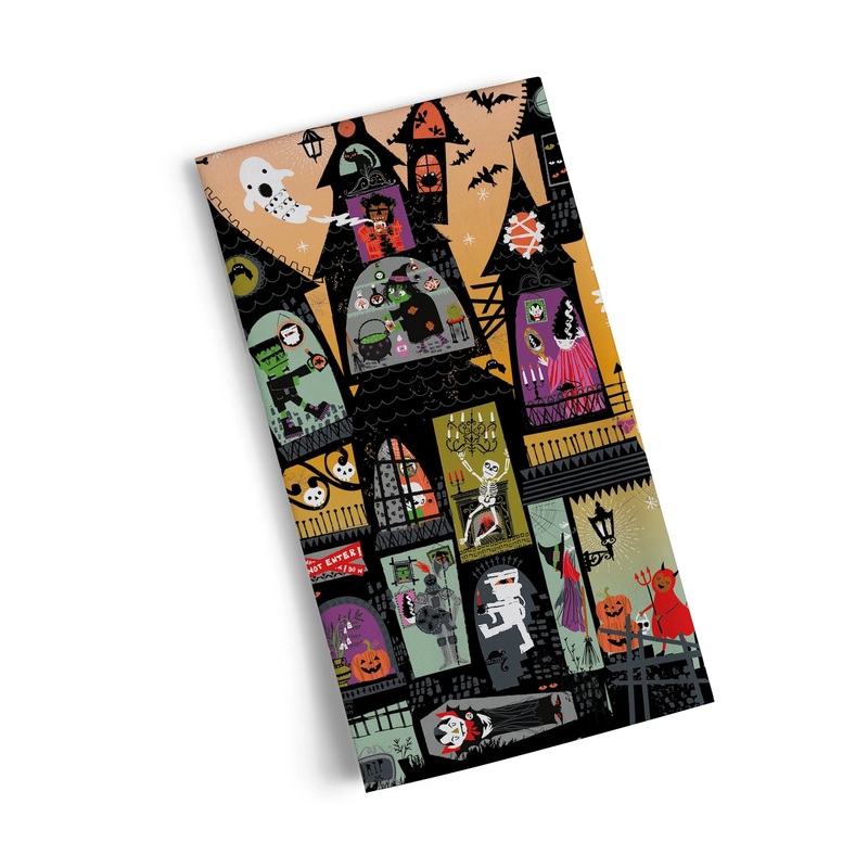 Werkshoppe - Haunted House Tea Towel