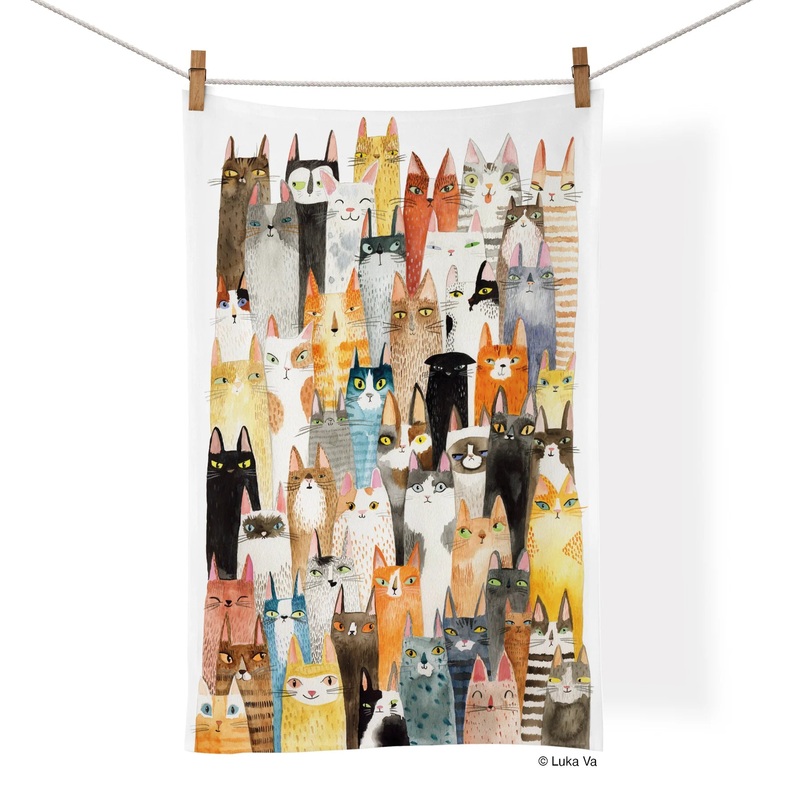 Werkshoppe - Kitchen Tea Towel - Cat Power