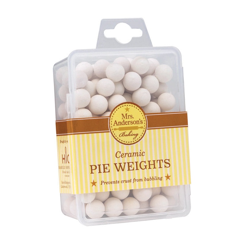 Baking Pie Ceramic Weights - White