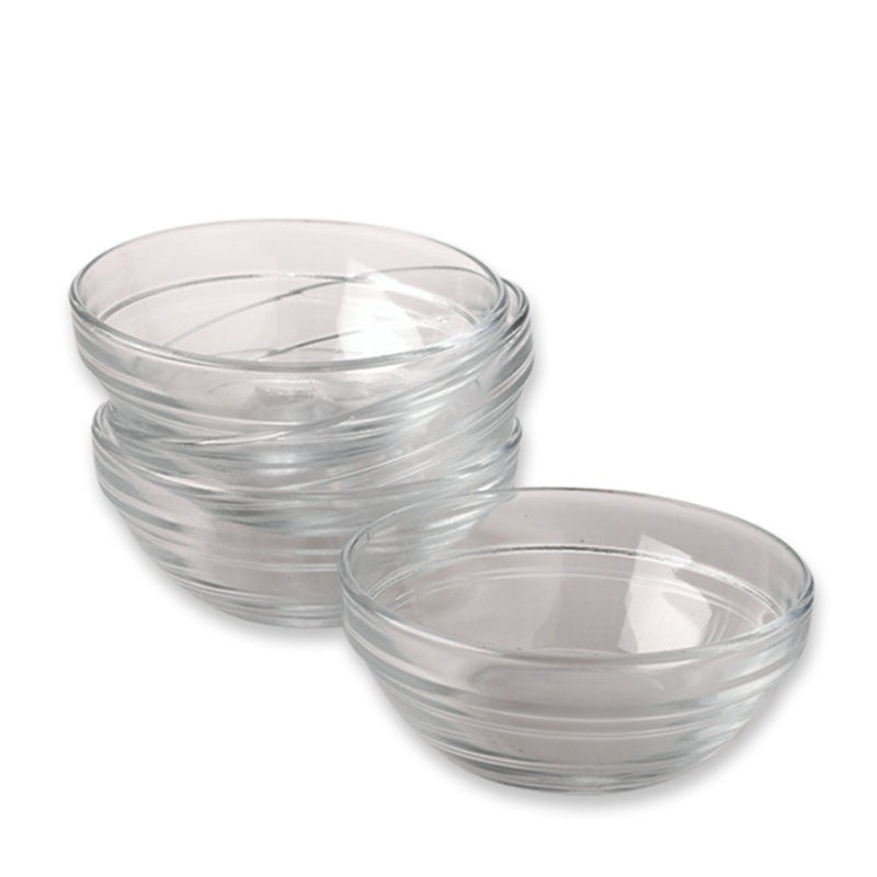 Clear Glass Prep Bowl Set