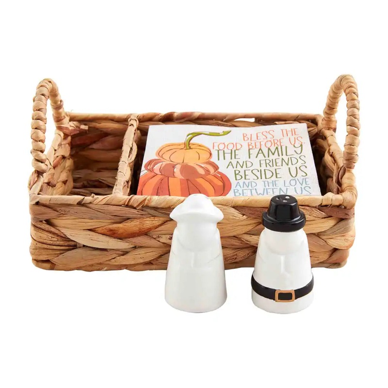 Fall Woven Salt and Pepper Set