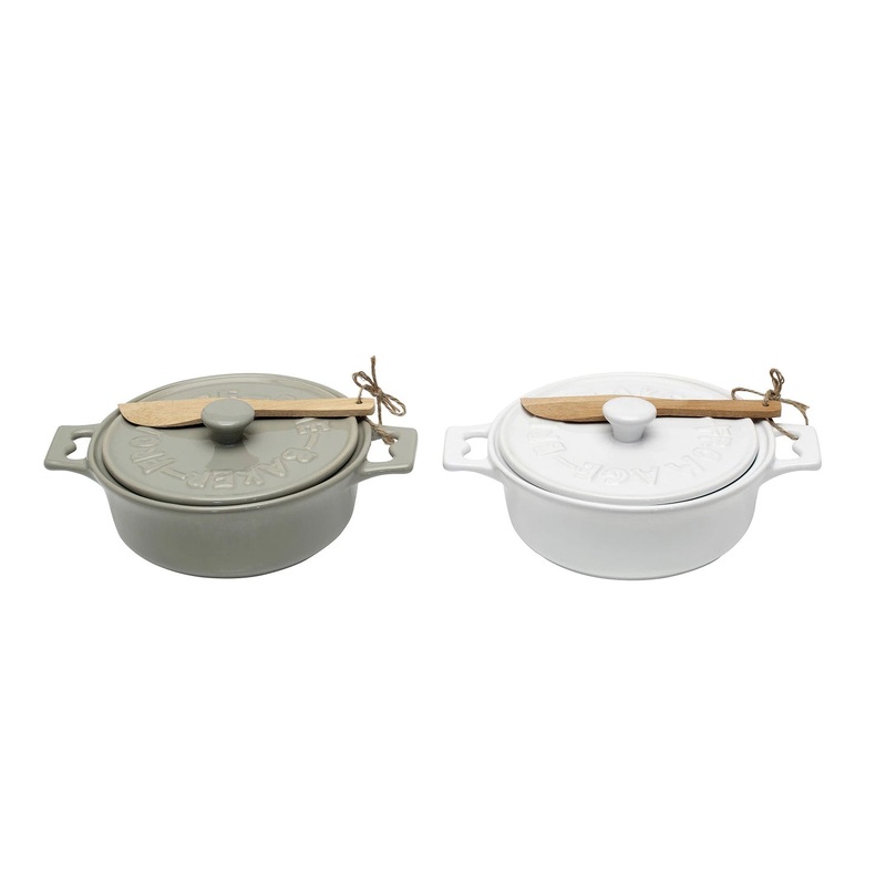 Lidded Ceramic Brie Baker