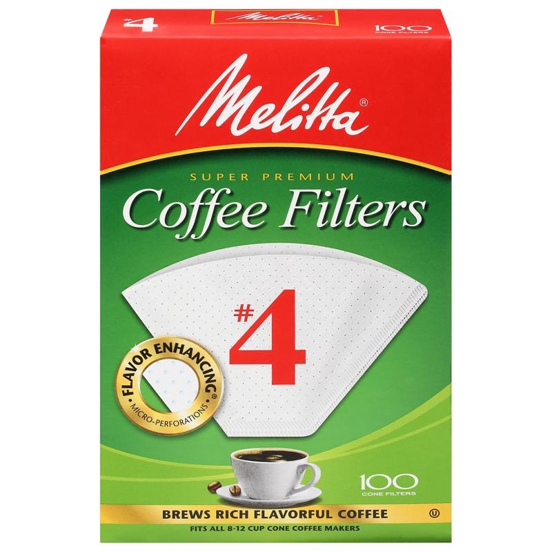 Melitta #4 Cone Coffee Filters - 100 pk