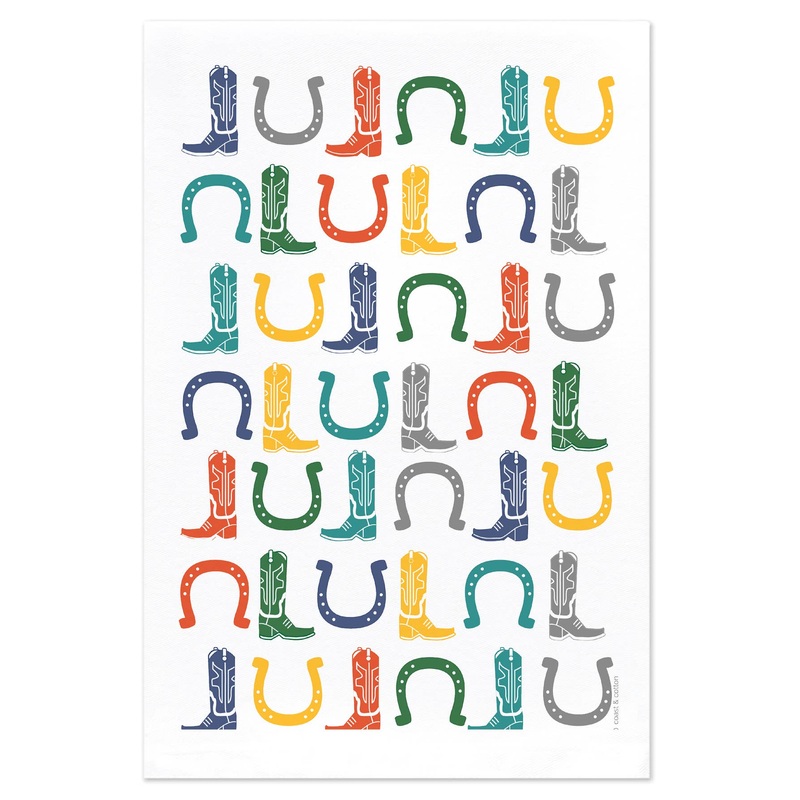 Coast & Cotton - Hand Towel - Cowboy Boots