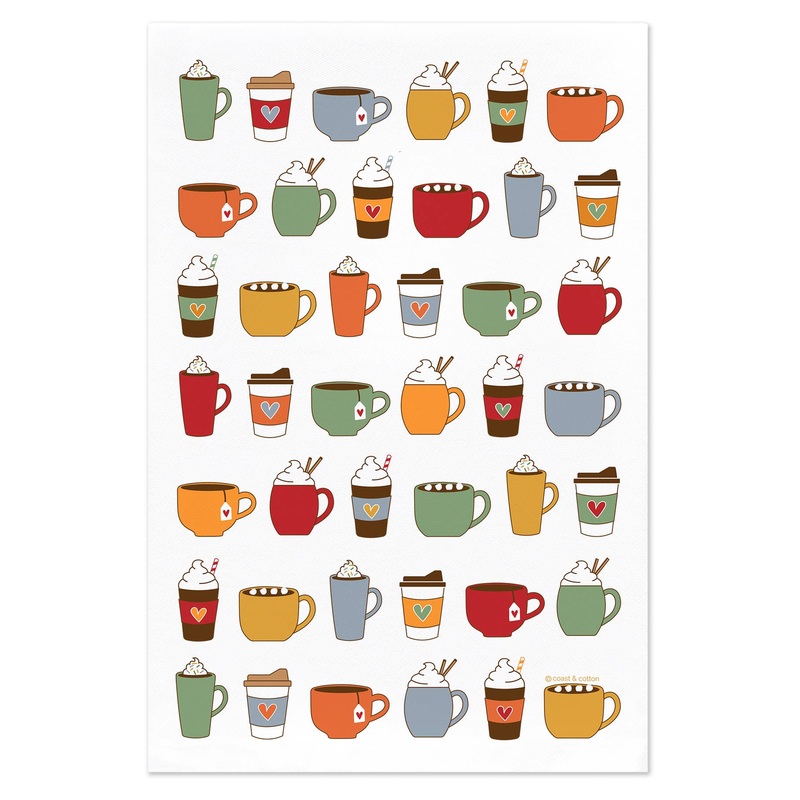 Coast & Cotton - Hand Towel - Fall Drinks