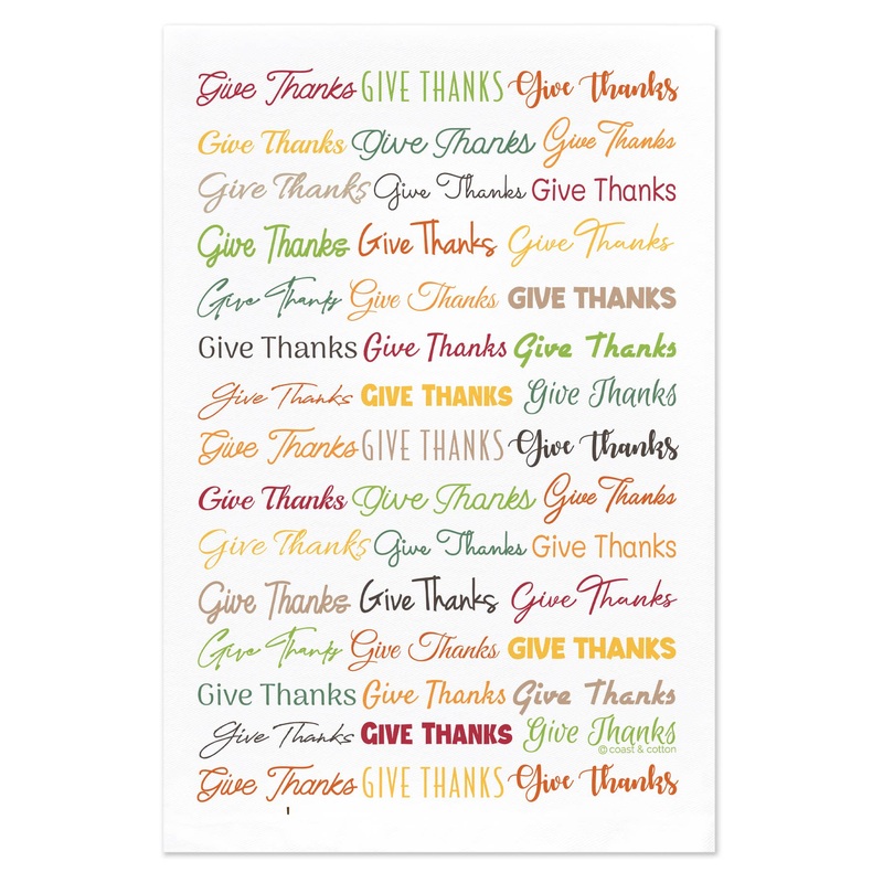 Coast & Cotton - Hand Towel - Give Thanks Expressions