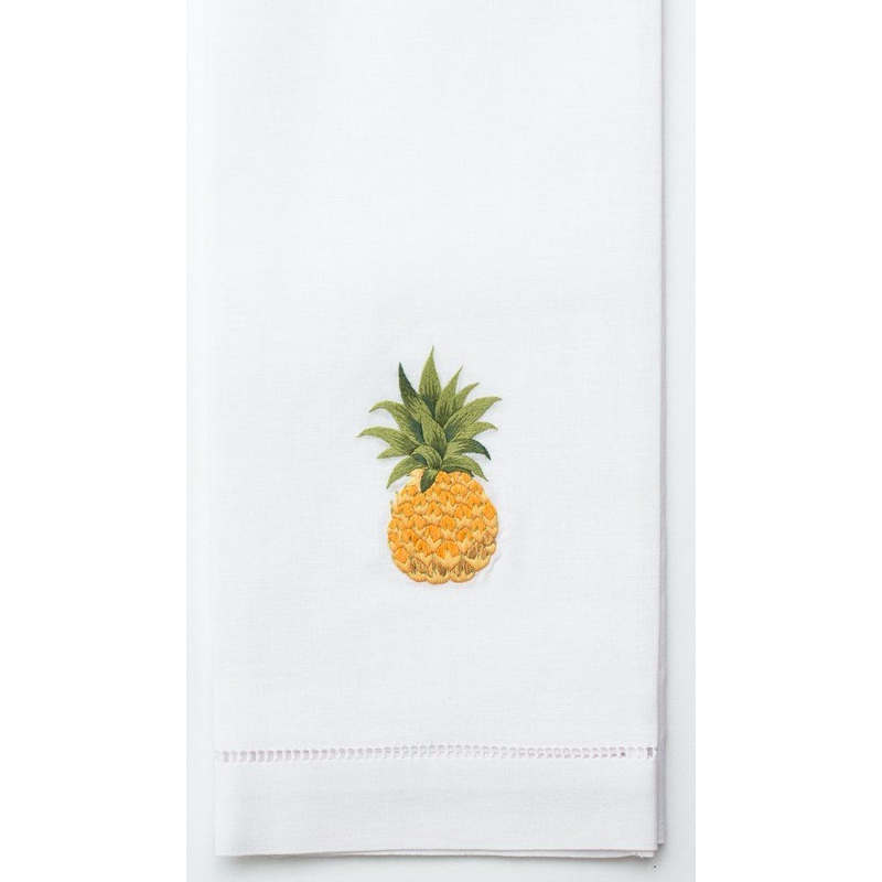 Embroidered Hand Towel - Pineapple