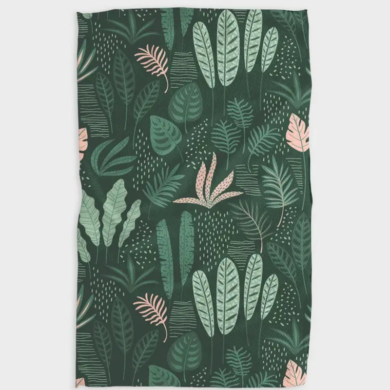 Geometry - Forest Floor Tea Towel