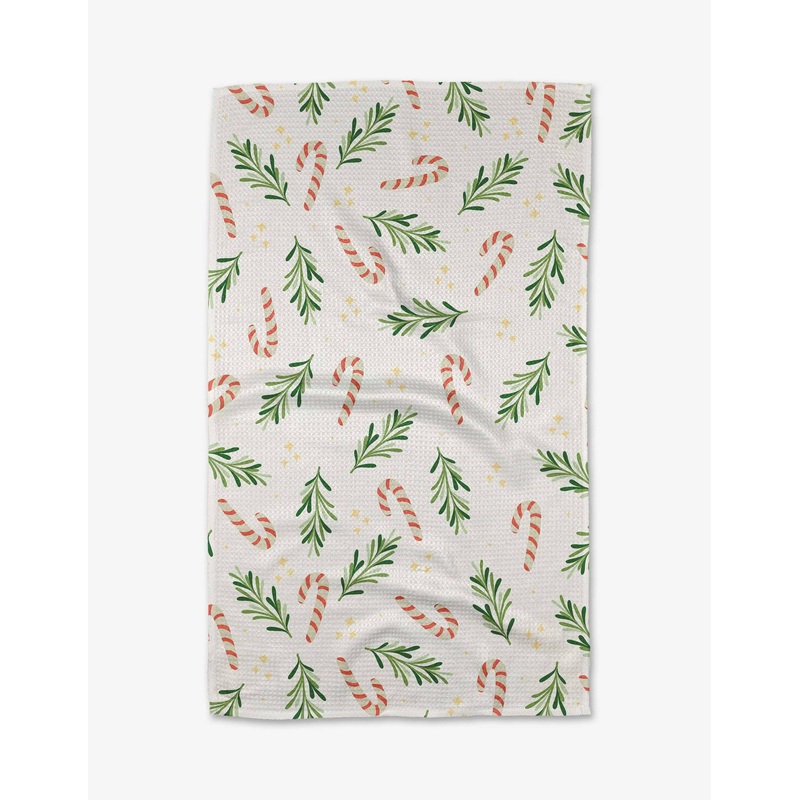 Geometry - Happy Holidays Tea Towel