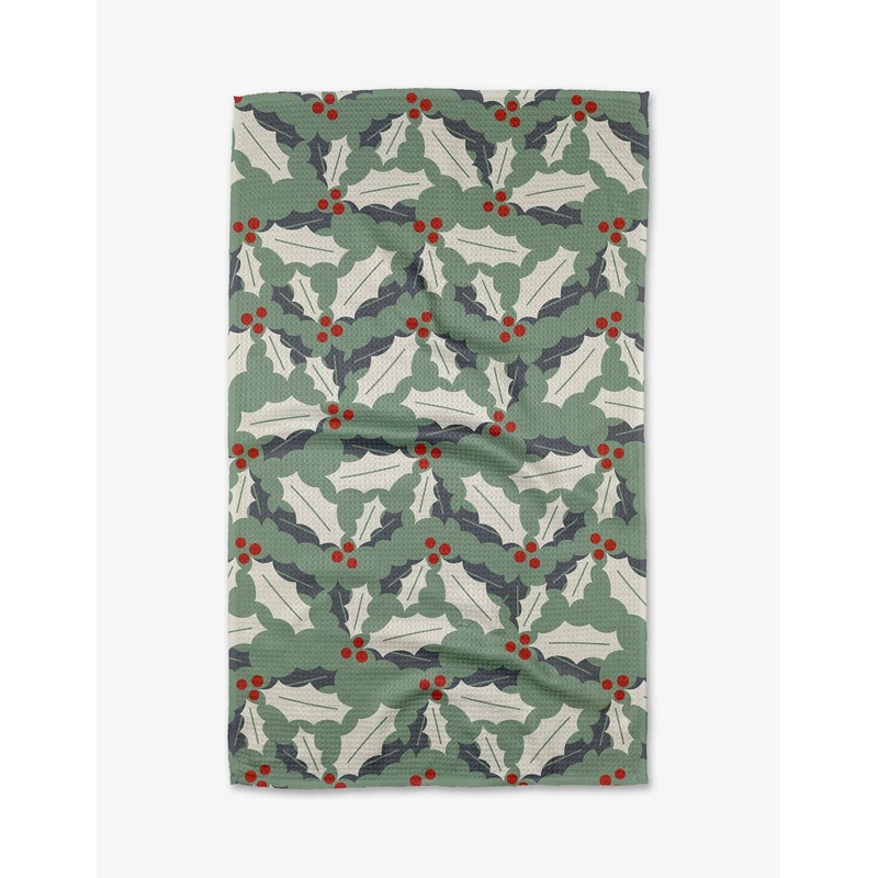 Geometry - Holly Jolly Tea Towel
