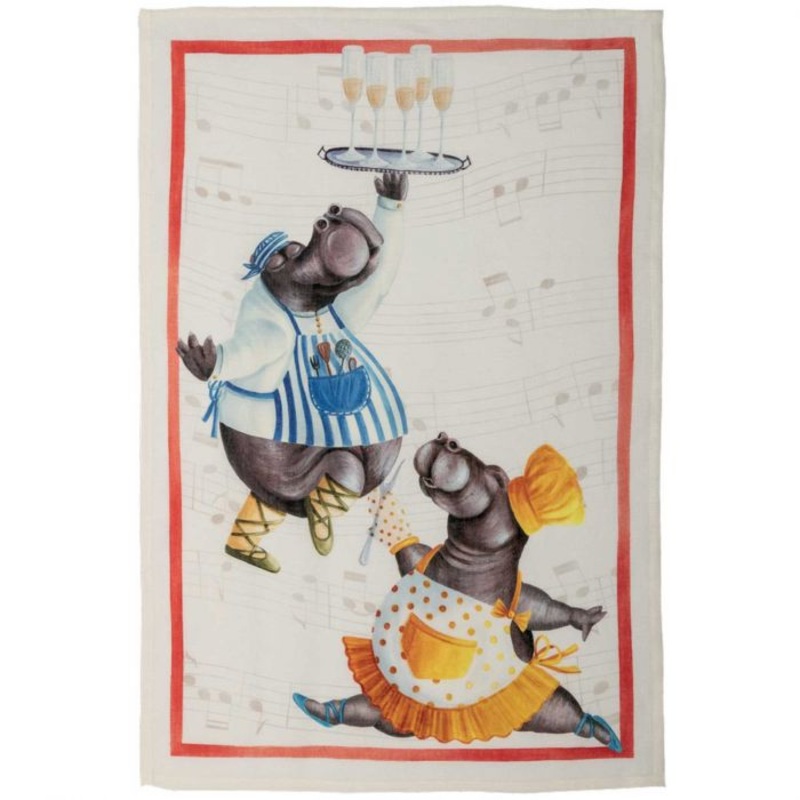 Tessitura Toscana Telerie - Figaro Rosso Kitchen Towel