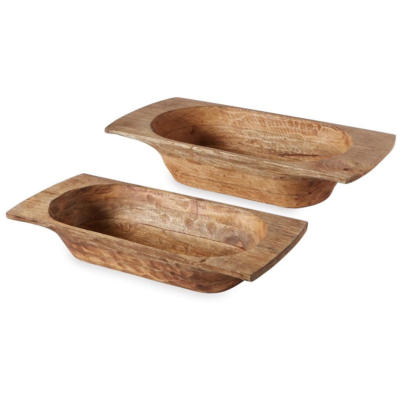 Wooden Dough Bowl - Assorted