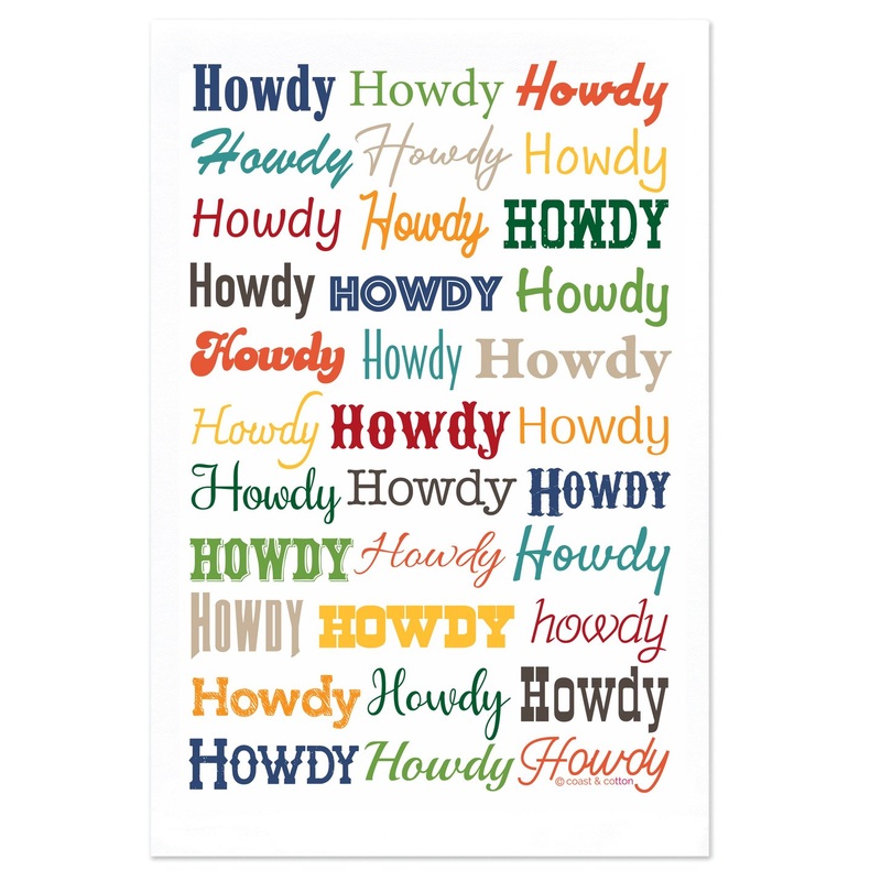 Coast & Cotton - Hand Towel - Howdy