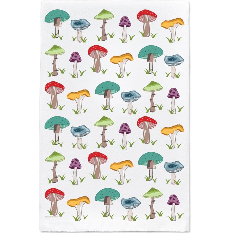 Coast & Cotton - Hand Towel - Mushrooms