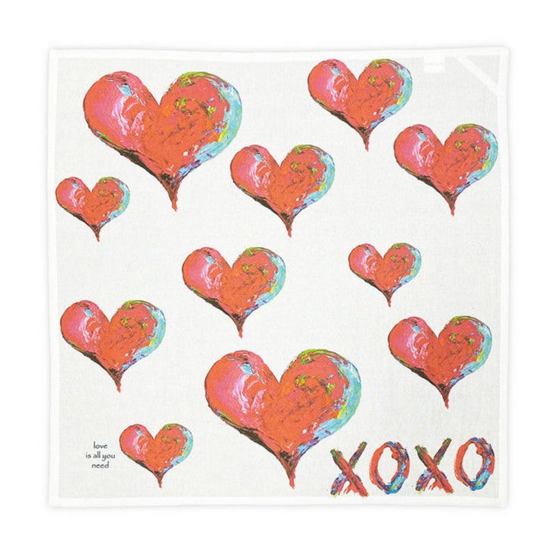 French Graffiti - Colorful Heart Square