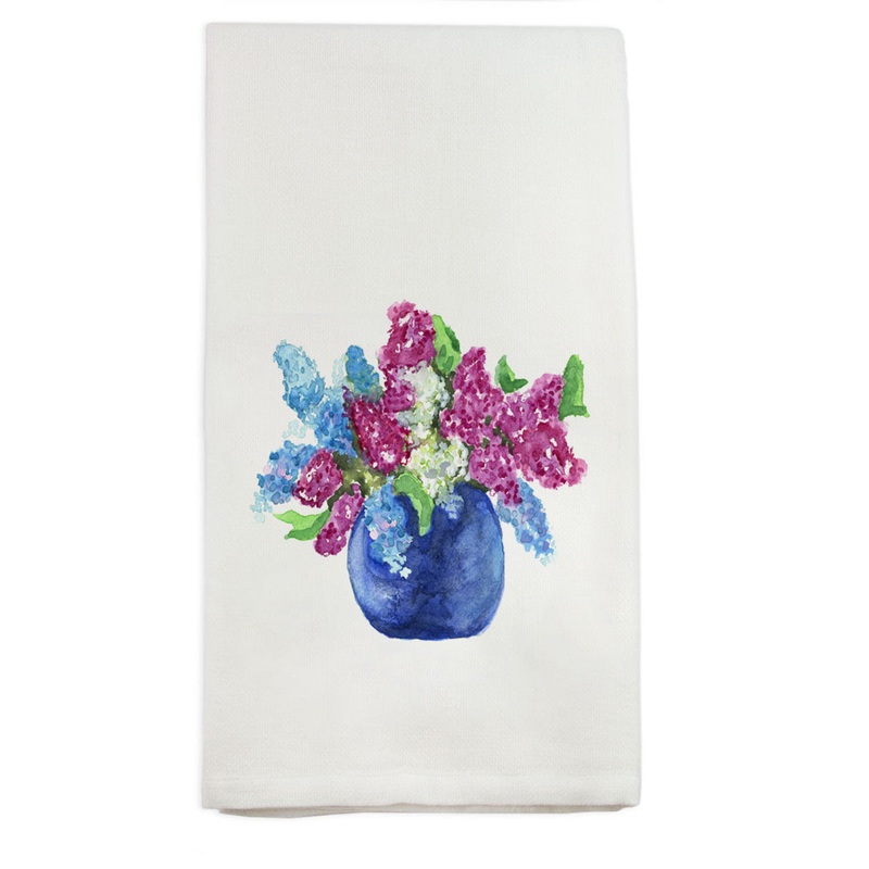 French Graffiti - Hyacinth Dishtowel