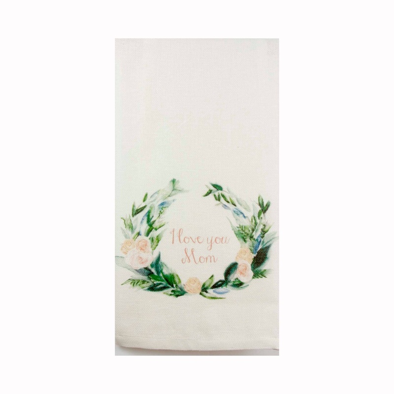 French Graffiti - I Love You Mom Dishtowel