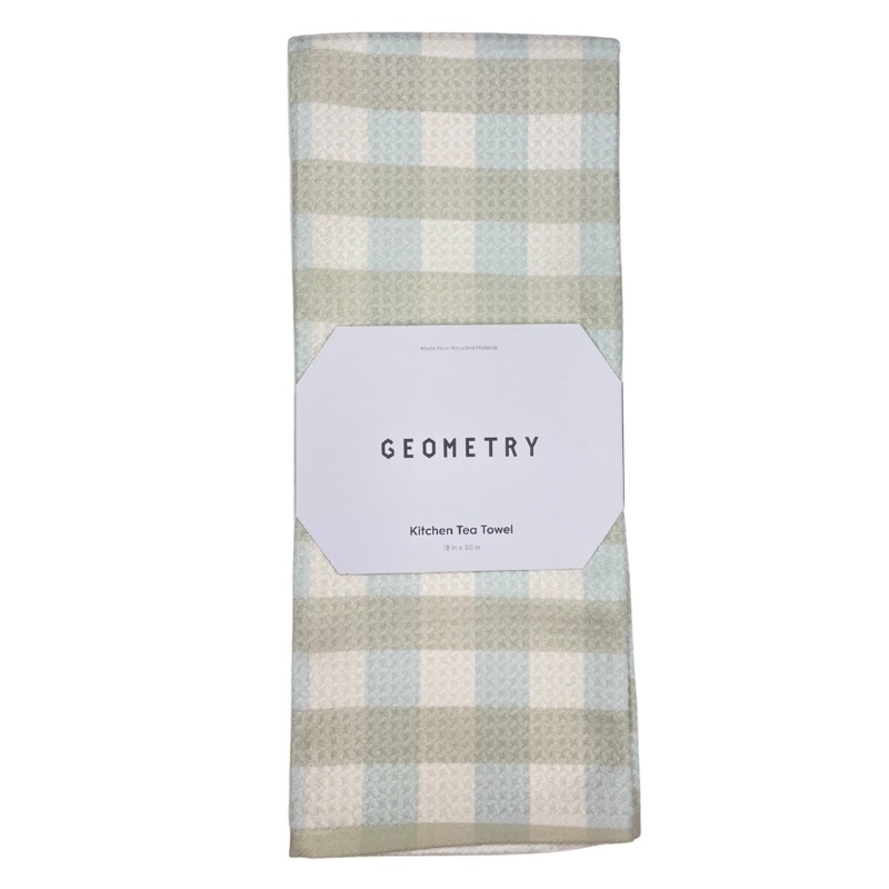 Geometry - Neutral Table For Two Tea Towel