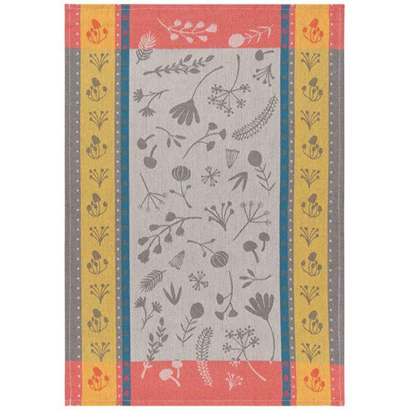 Golden Bloom Jacquard Towel