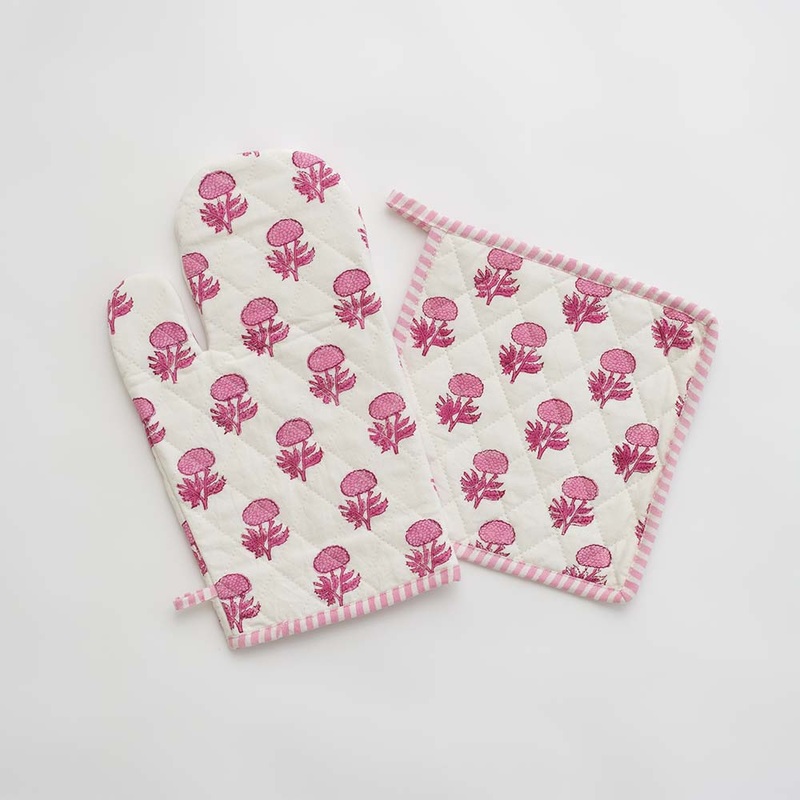 Pomegranate - Oven Mitt Set - Ros