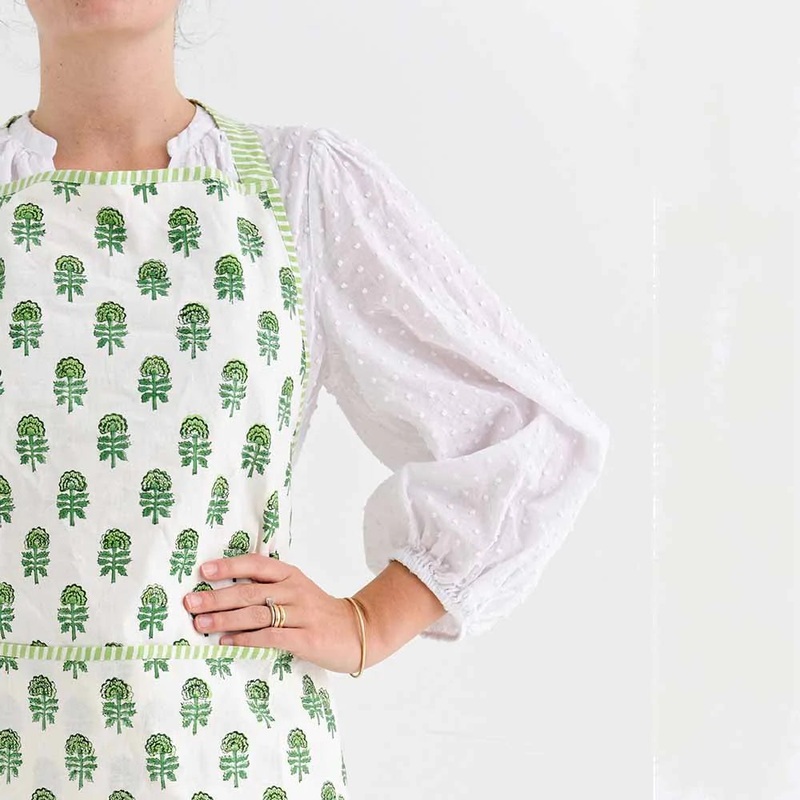 Pomegranate - Printed Apron - Chardonnay