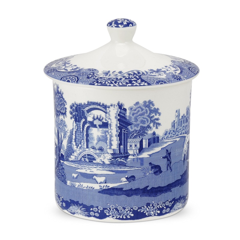 Spode - Storage Jar - Blue Italian