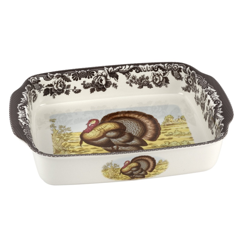 Spode - Woodland Footed Lasagna Dish- Turkey
