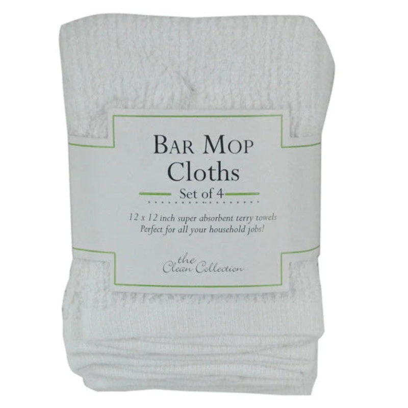 White Bar Mop Dishcloths
