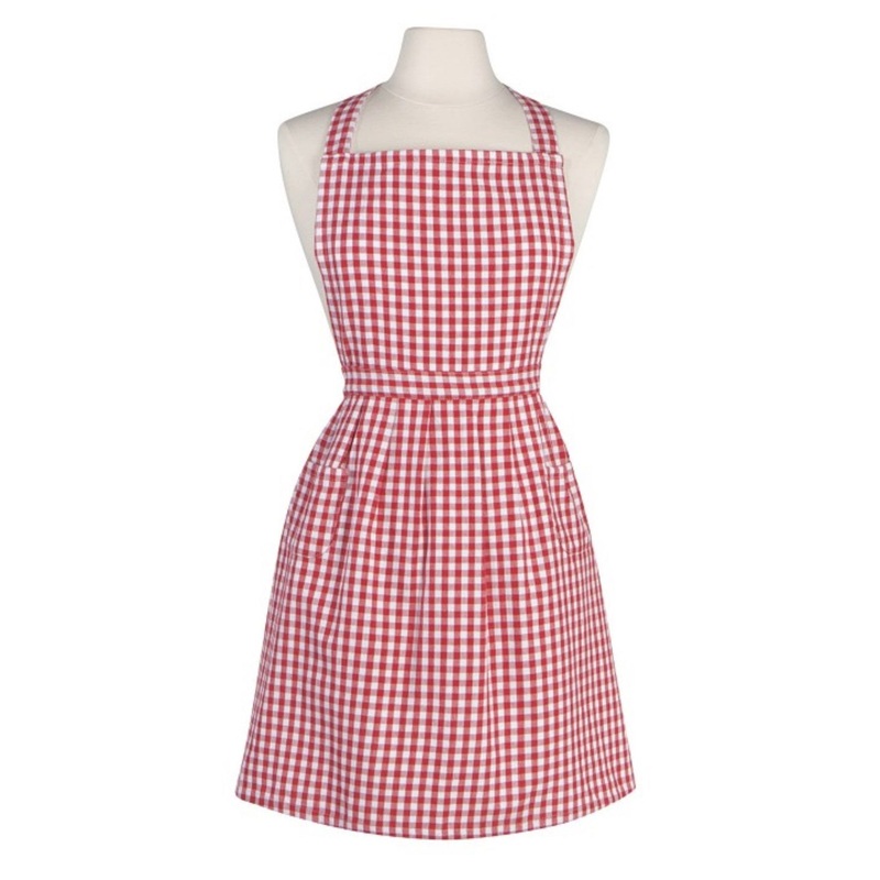 Red Gingham Classic Apron