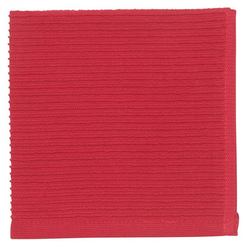 Red Ripple Dishcloths Set of 2