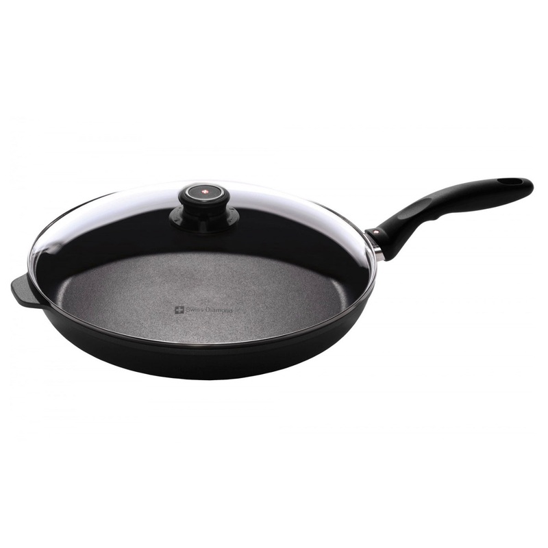 Swiss Diamond XD Nonstick Fry Pan with Lid 12.5 in