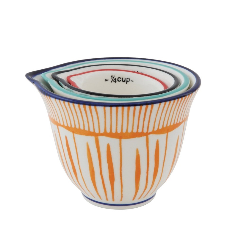 4 Piece Measuring Cup Set - Stripes