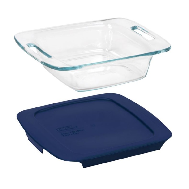 Pyrex Square Baking Dish with Lid 8 x 8 in