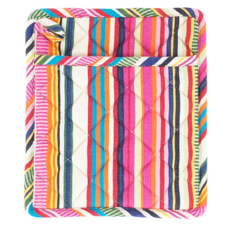 Bright Stripe Pot Holder