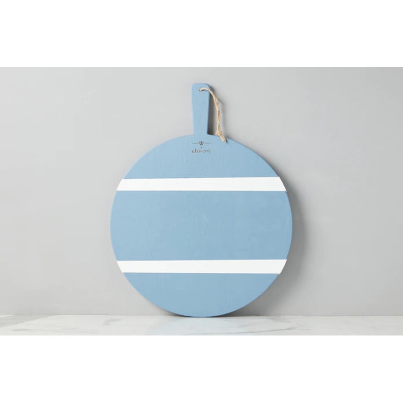 Caitlin Wilson French Blue/White Round Mod Charcuterie Board - Medium