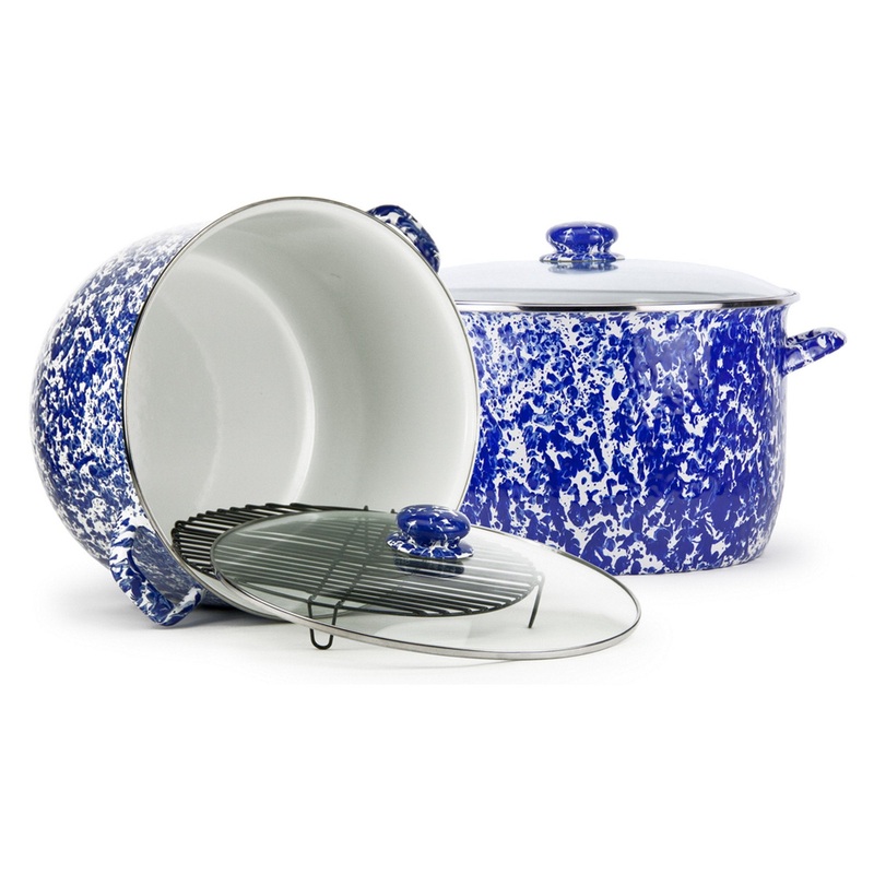 Cobalt Swirl 18qt Stock Pot