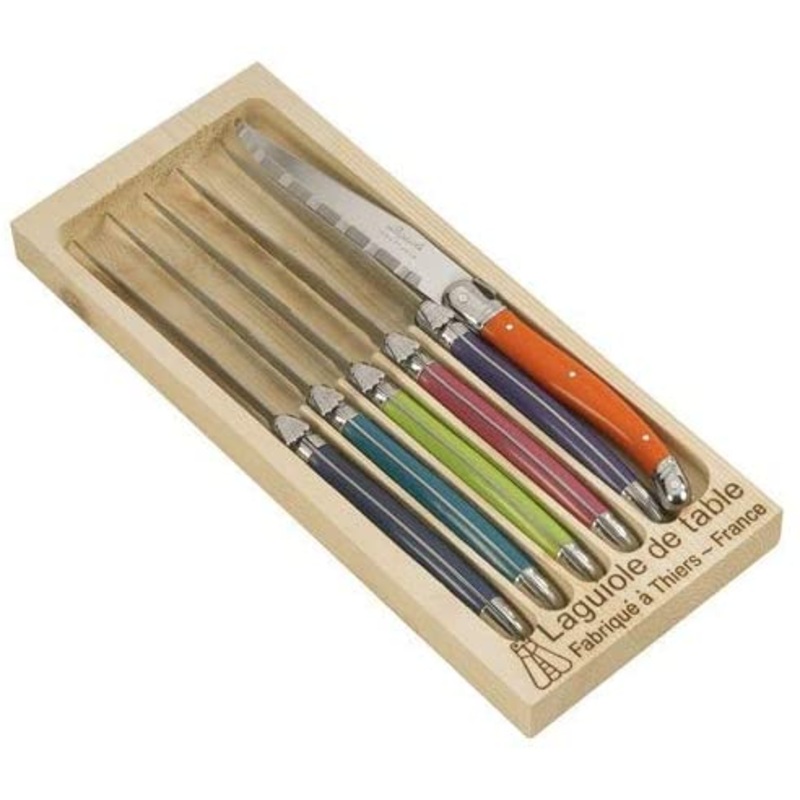 Laguiole - Rainbow Steak Knives Boxed Set