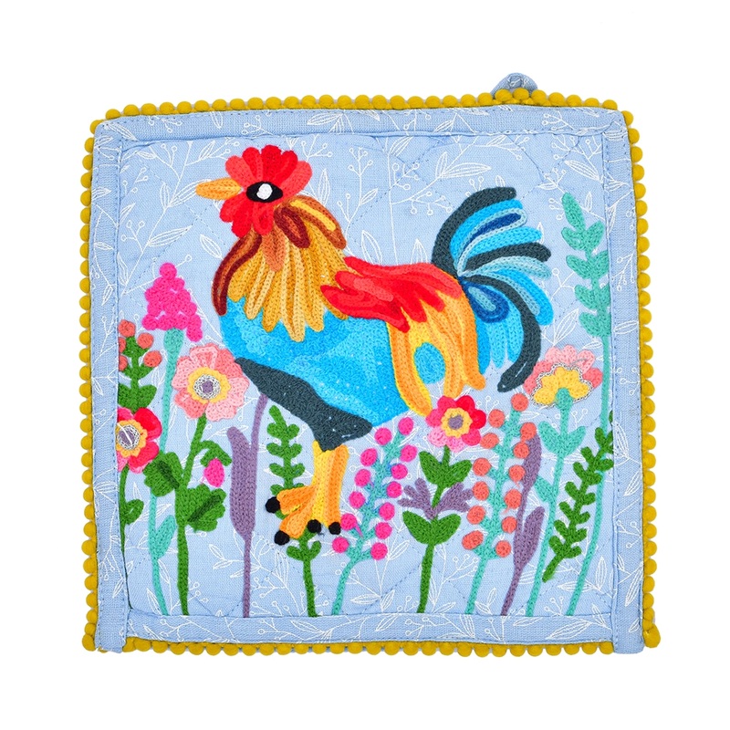 Rooster in Wilderness Pot Holder