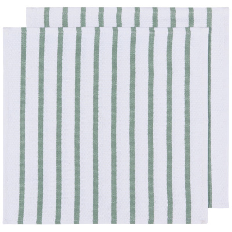 Basketweave Elm Green Dishcloths