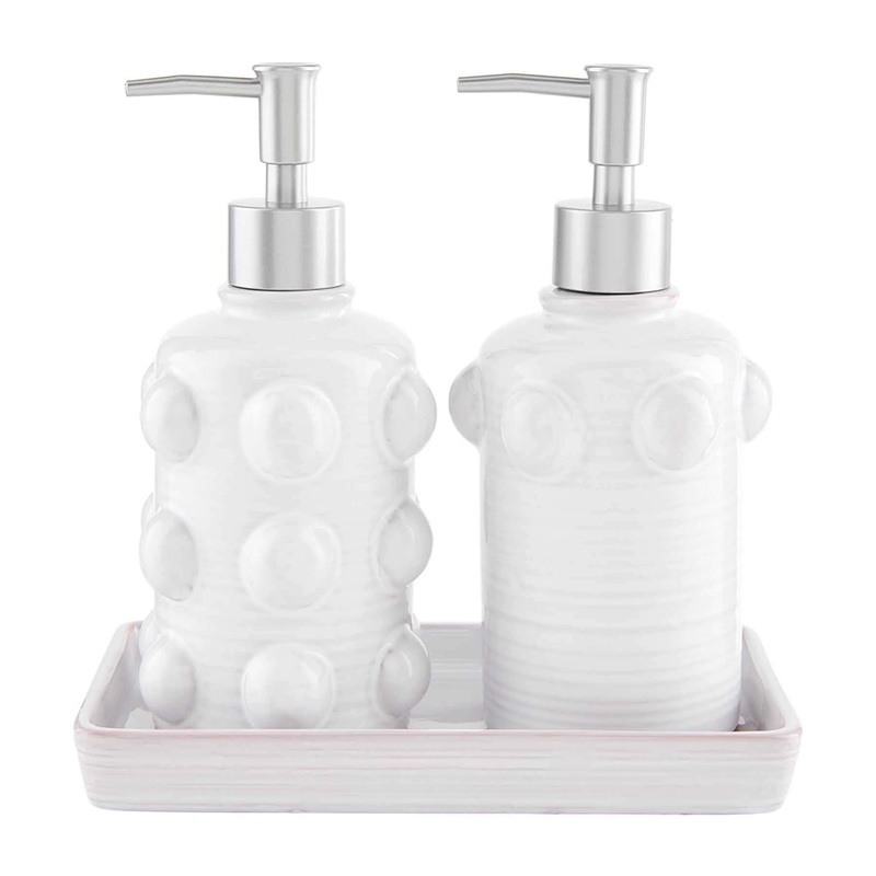 Beaded Ceramic Soap Set