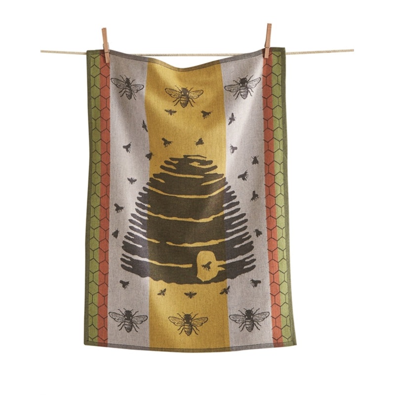 Bee Hive Jacquard Dishtowel