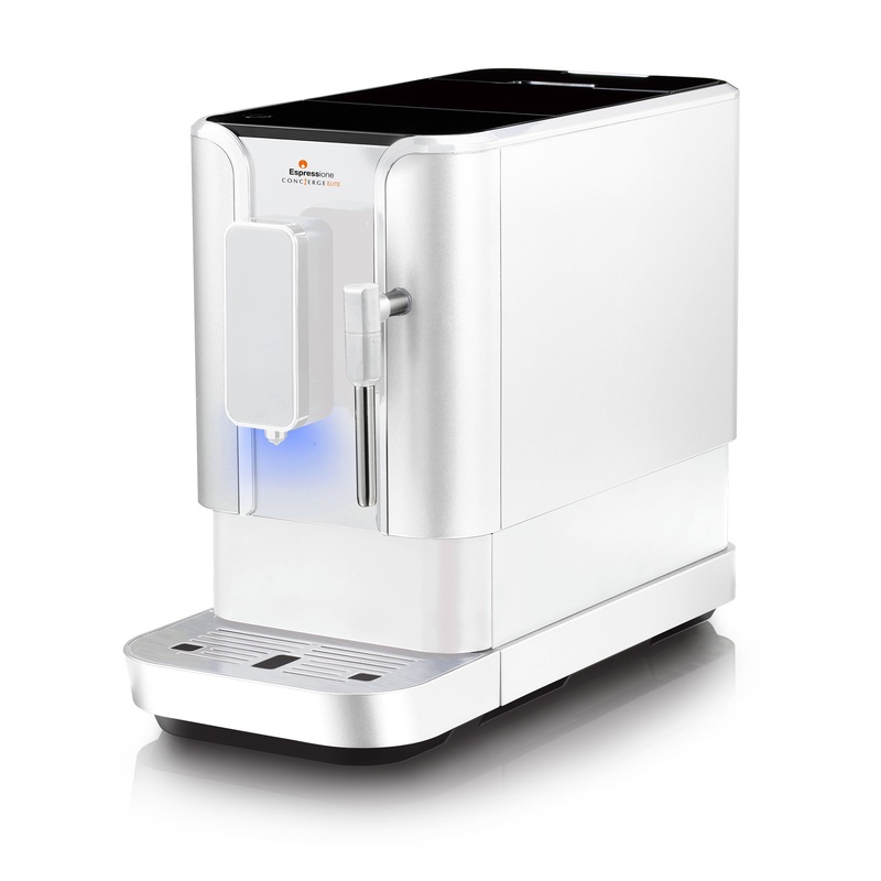 Espressione Concierge Elite Fully Automatic Bean to Cup Espresso Machine in Diamond White (8120DW)